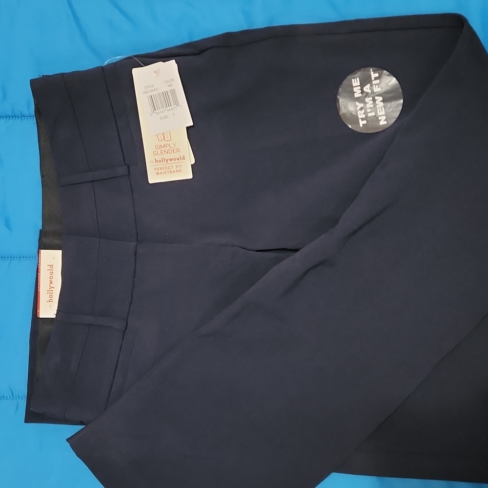 Hollywould Simply Slender Navy Dress Pants Size 1